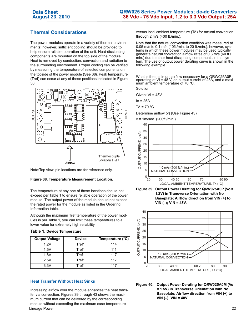 GE Industrial Solutions QRW025 Series User Manual | Page 22 / 27