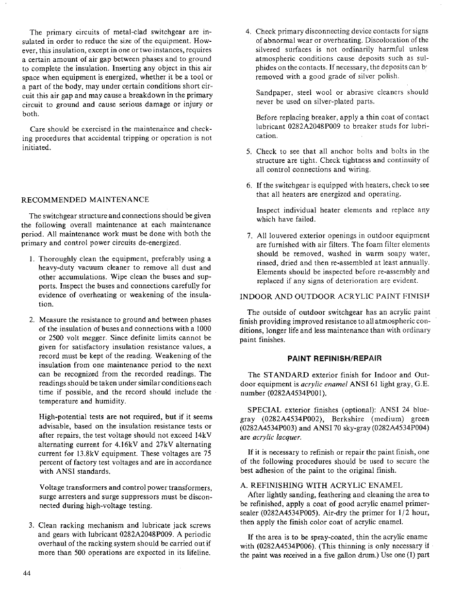 GE Industrial Solutions Power-Vac Metal Clad Switchgear; Section 3 User Manual | Page 5 / 25