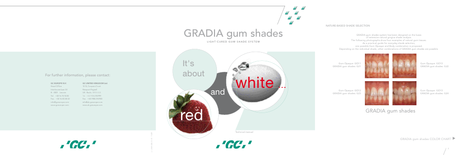 GC EUROPE GRADIA gum shades User Manual | 14 pages
