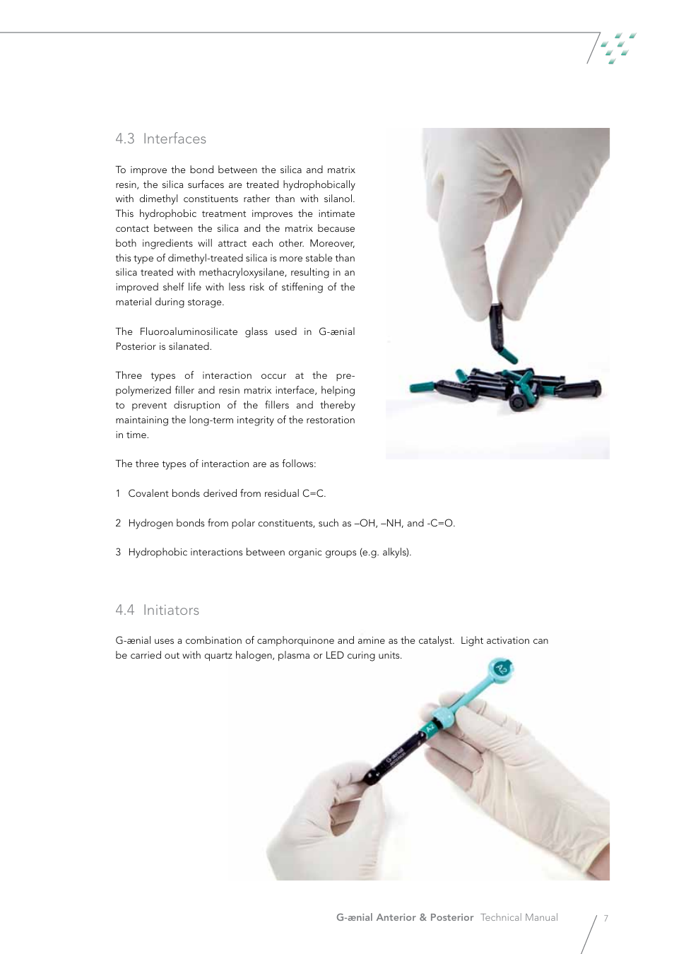 3 interfaces, 4 initiators | GC EUROPE G-aenial User Manual | Page 7 / 36