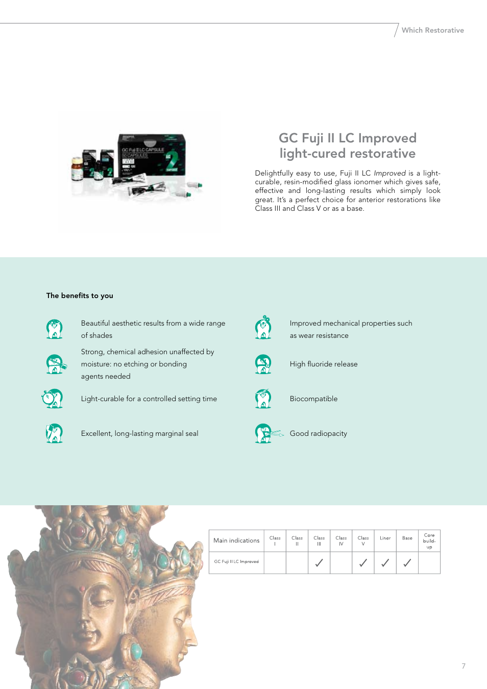 Gc fuji ii lc improved light-cured restorative | GC EUROPE Fuji VIII GP User Manual | Page 7 / 16