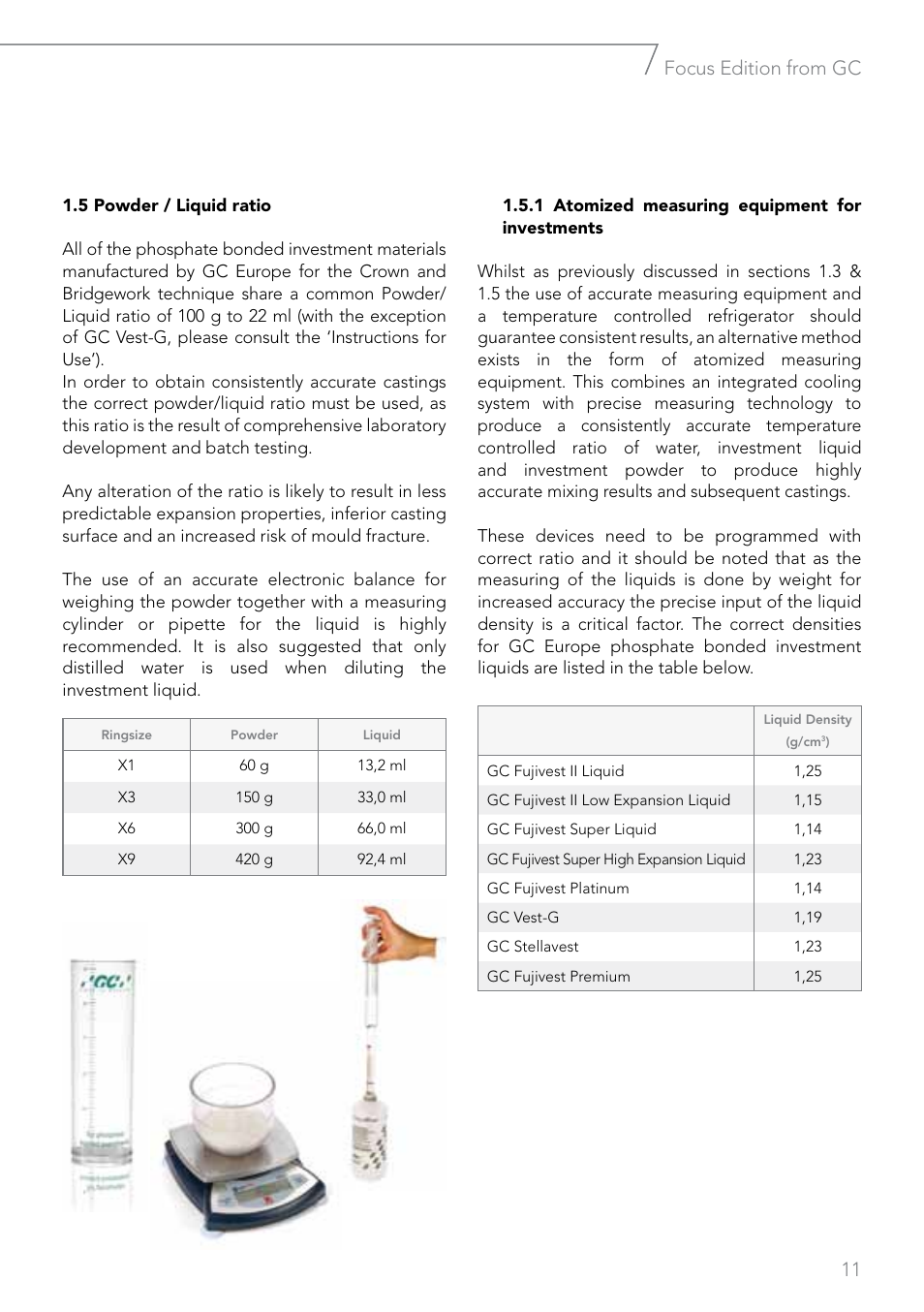 11 focus edition from gc | GC EUROPE Fujivest Super User Manual | Page 11 / 68