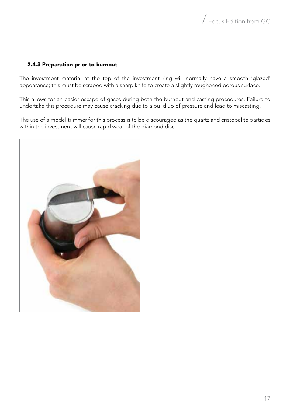 GC EUROPE Fujivest Super User Manual | Page 17 / 68