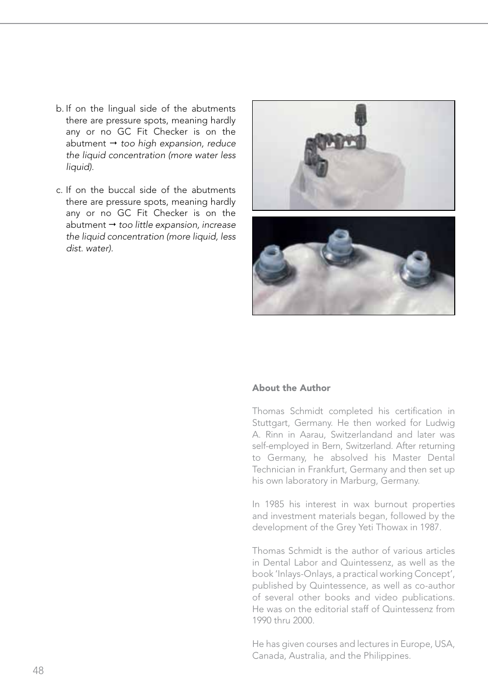 GC EUROPE Fujivest Super User Manual | Page 48 / 68