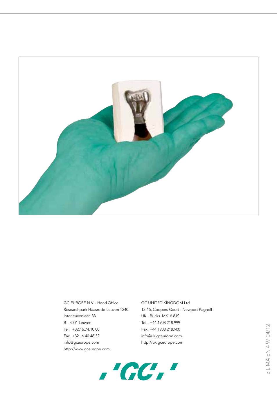 GC EUROPE Fujivest Super User Manual | Page 68 / 68