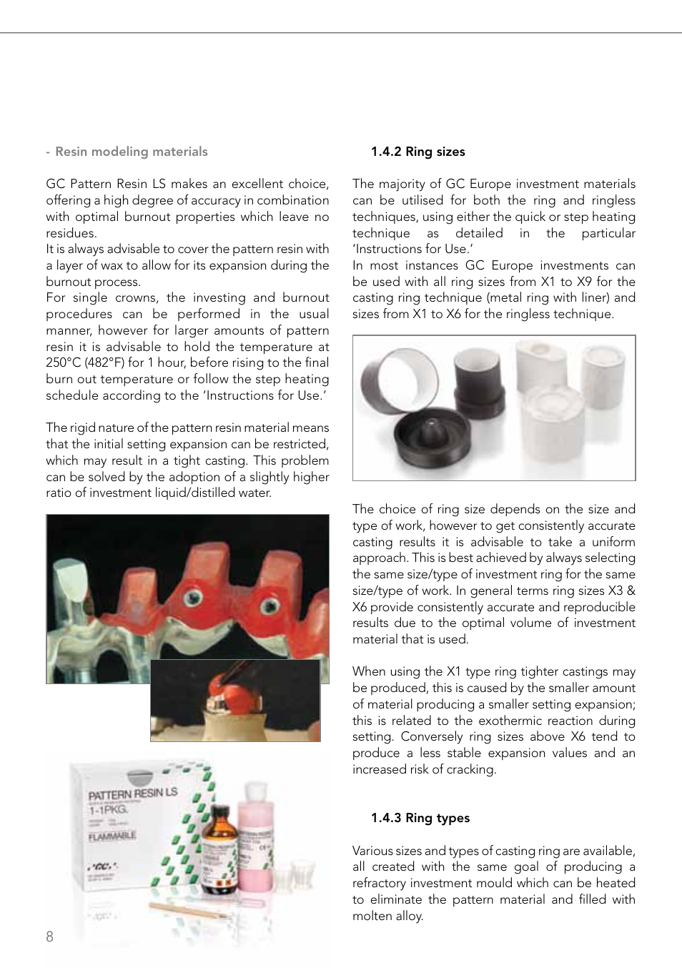 GC EUROPE Fujivest Super User Manual | Page 8 / 68