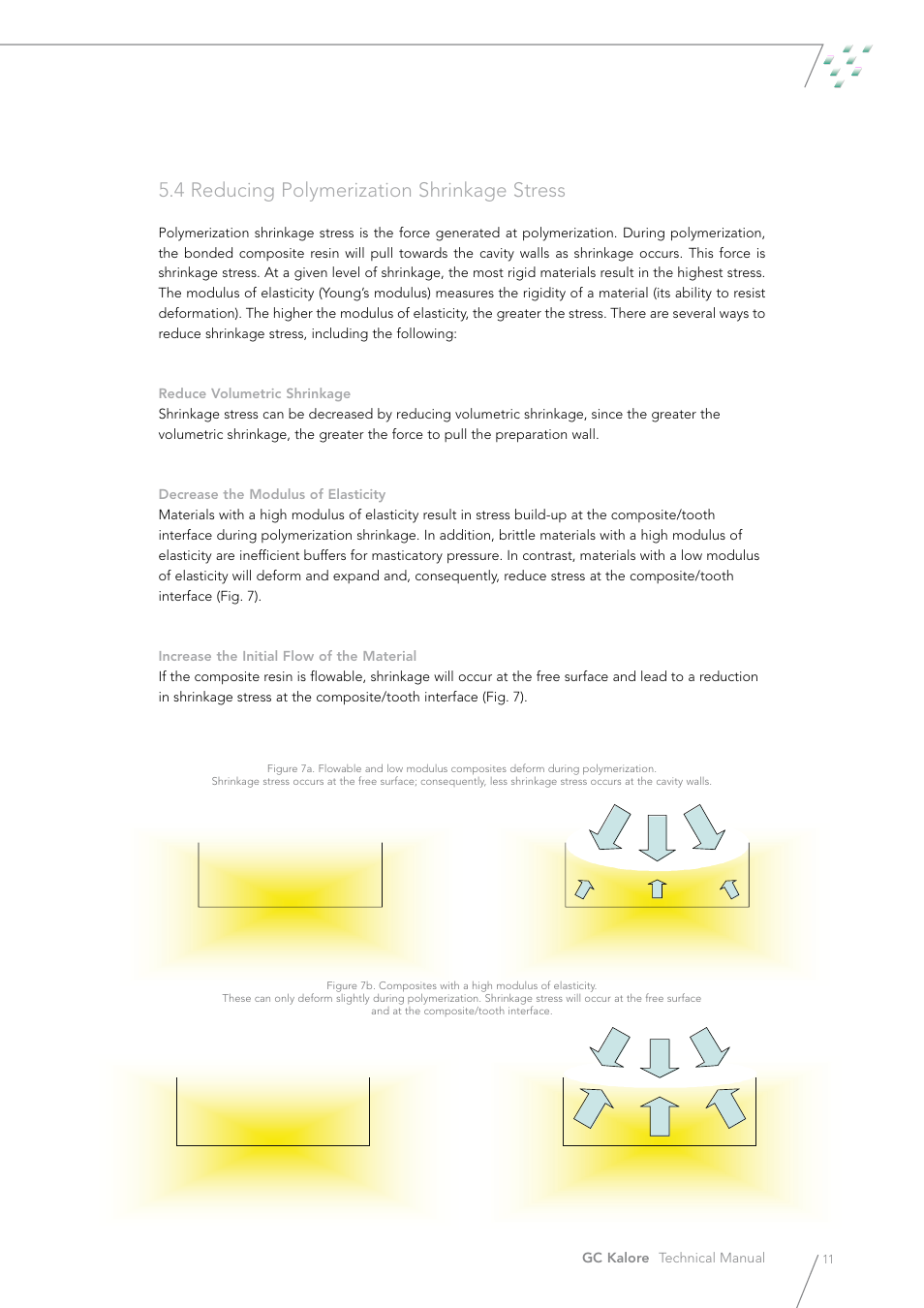 4 reducing polymerization shrinkage stress | GC EUROPE Kalore User Manual | Page 11 / 44