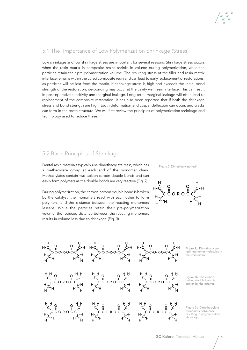 2 basic principles of shrinkage | GC EUROPE Kalore User Manual | Page 9 / 44