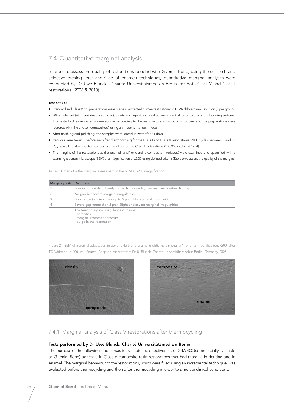 4 quantitative marginal analysis | GC EUROPE G-aenial Bond User Manual | Page 28 / 48