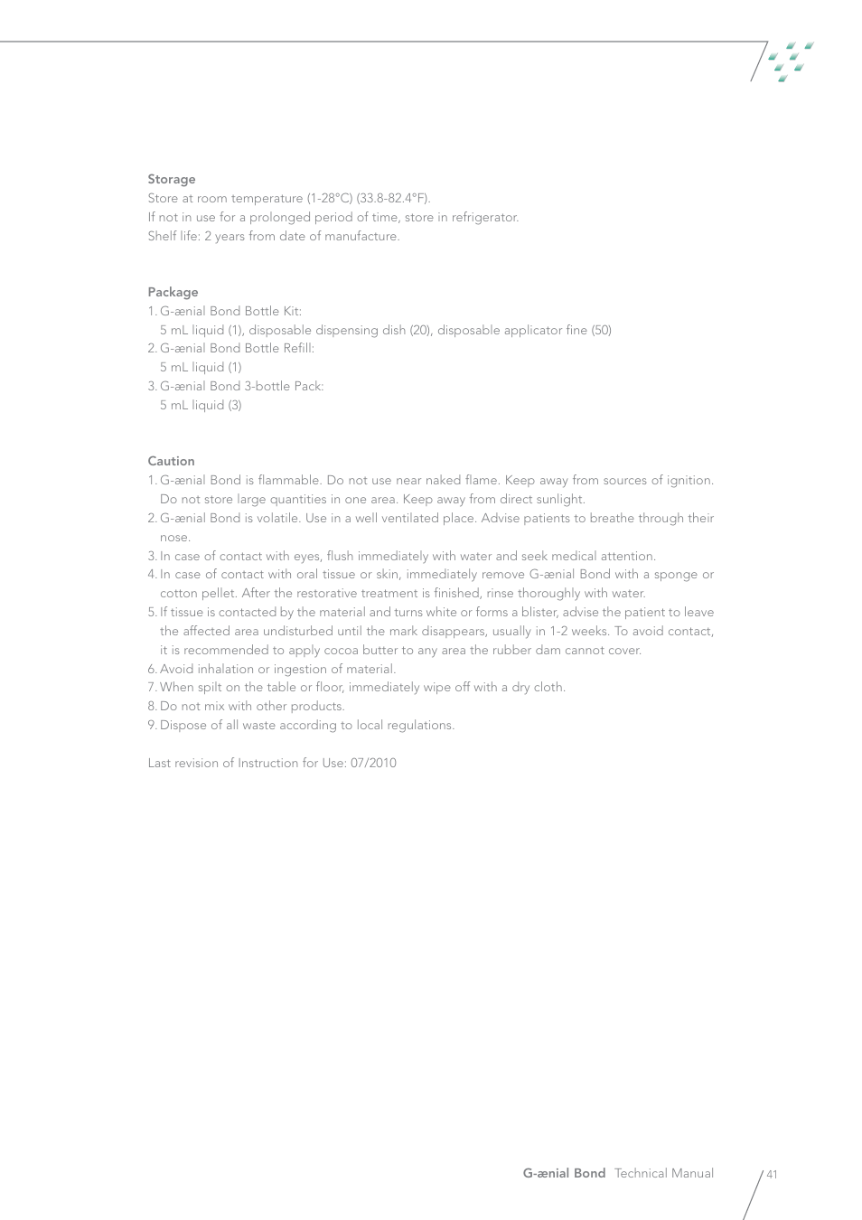 GC EUROPE G-aenial Bond User Manual | Page 41 / 48