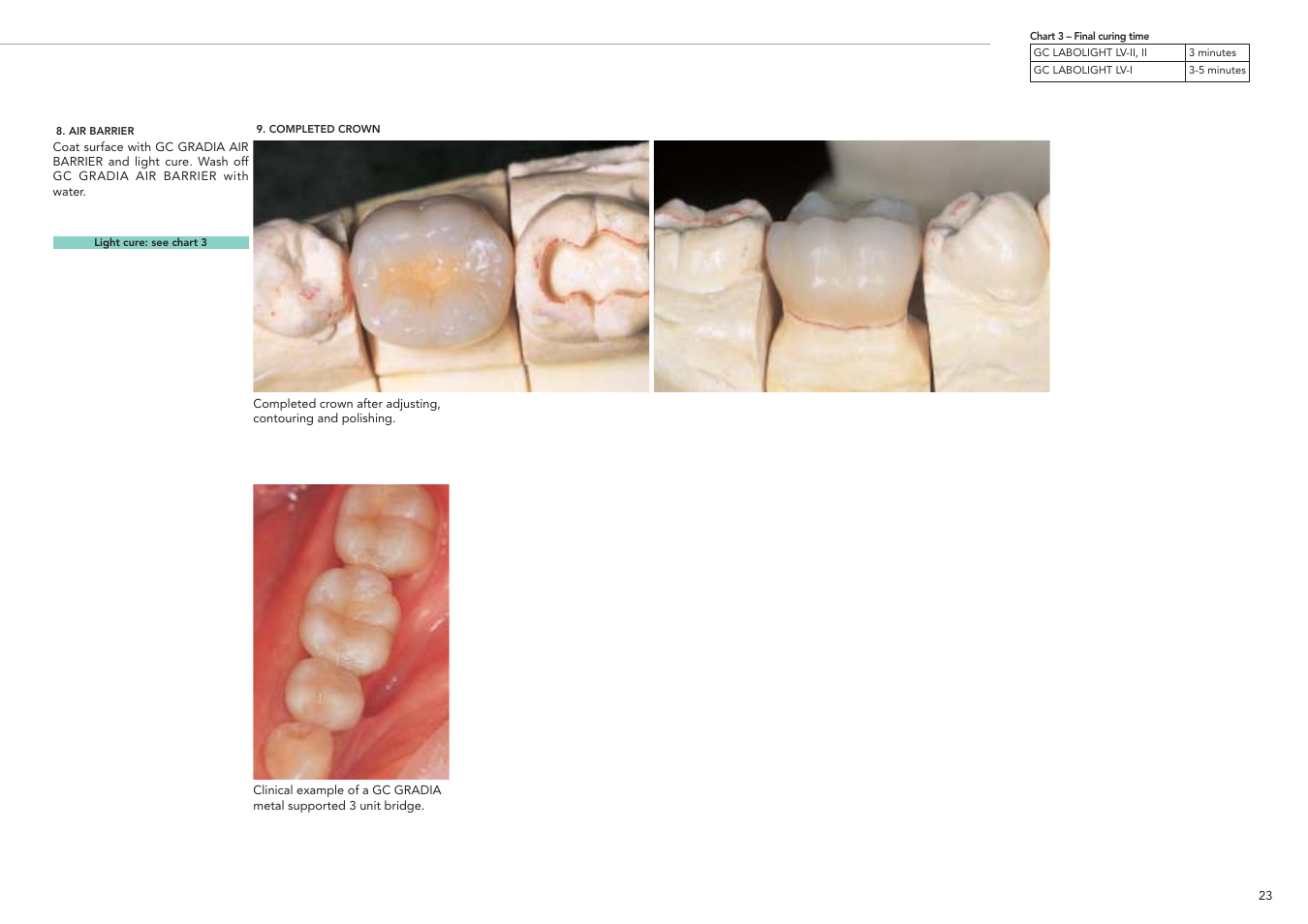 GC EUROPE GRADIA User Manual | Page 25 / 36