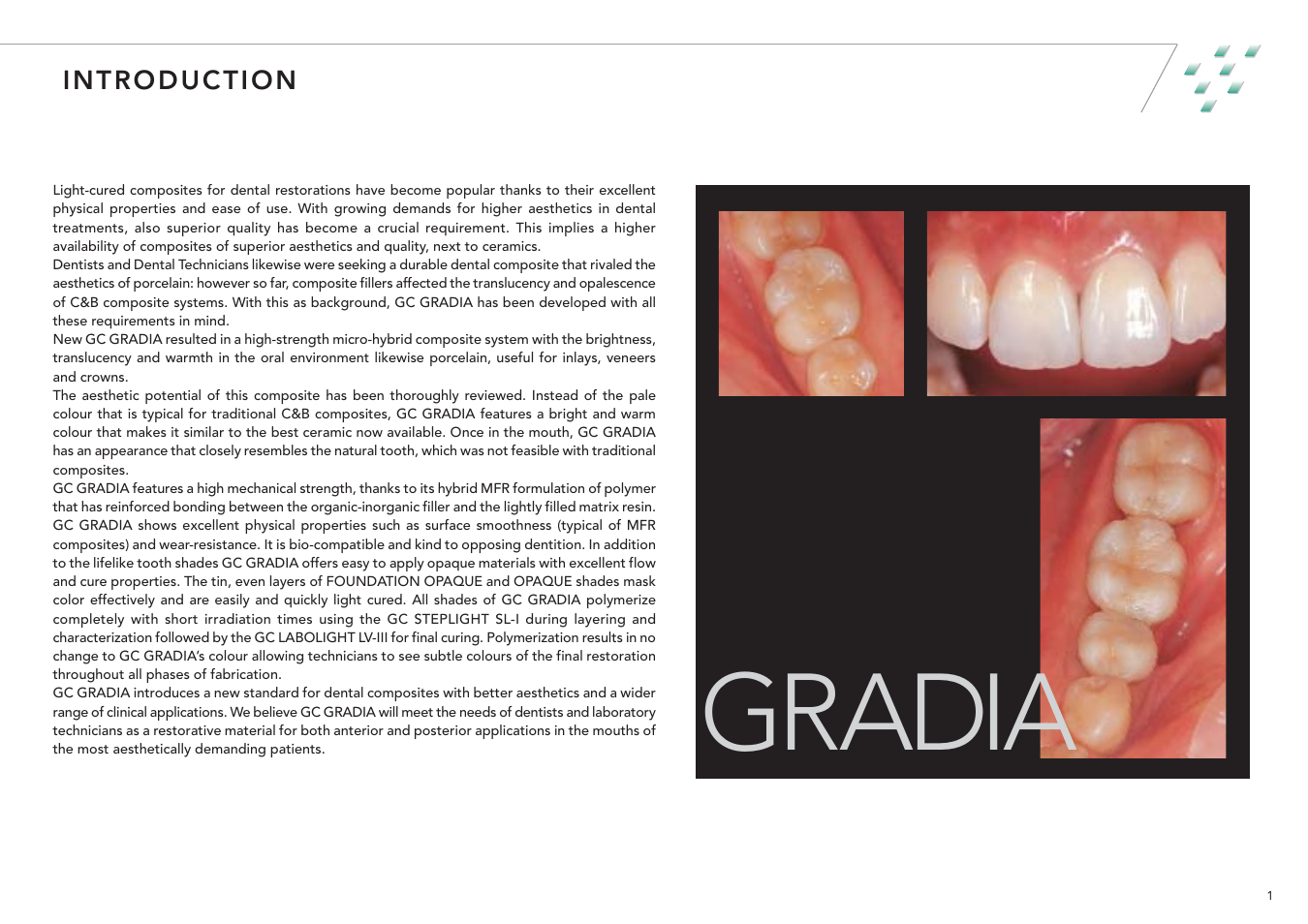 Gradia | GC EUROPE GRADIA User Manual | Page 3 / 36