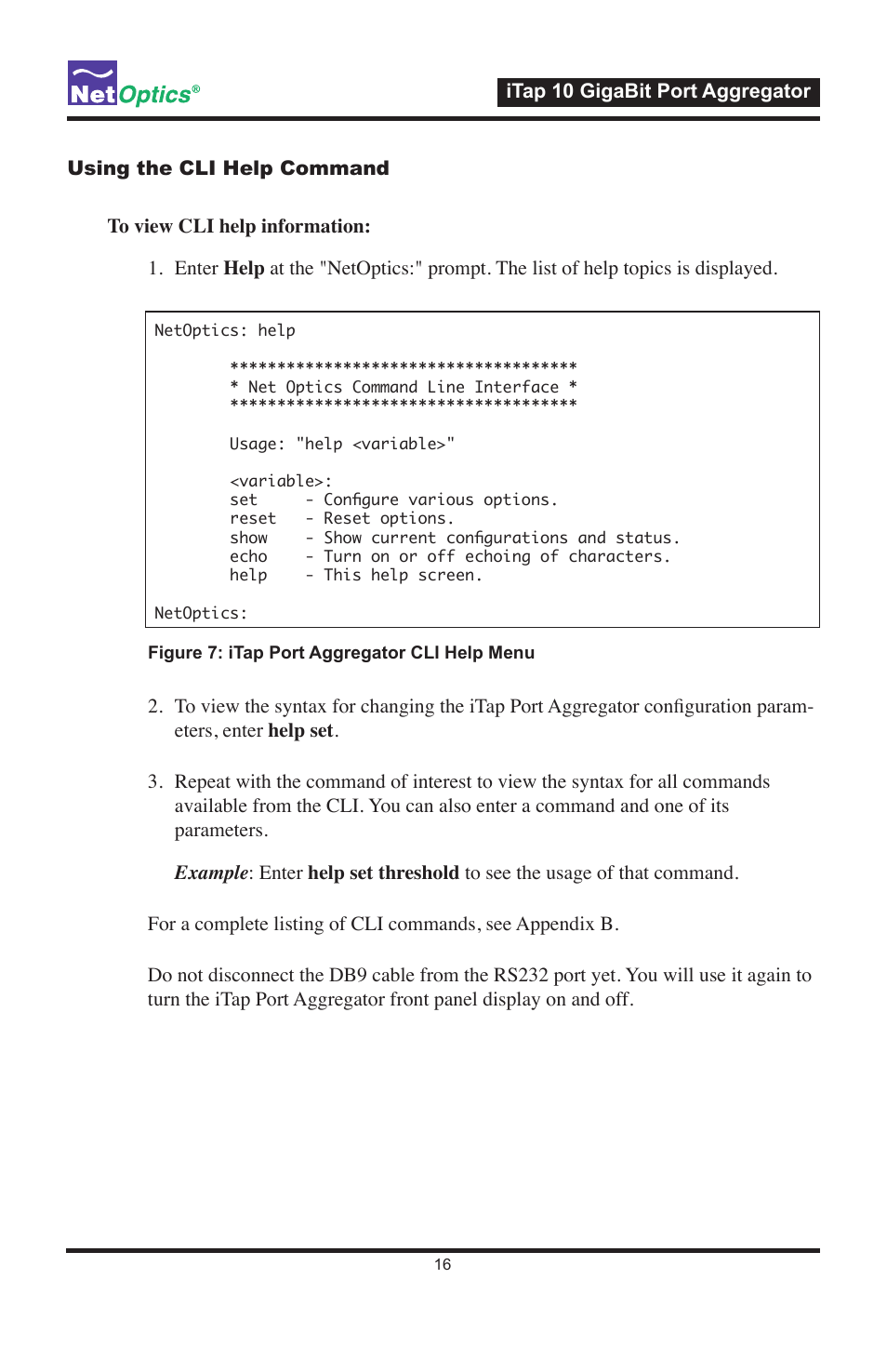 Net Optics iTap 10 GigaBit Port Aggregator User Manual | Page 20 / 64