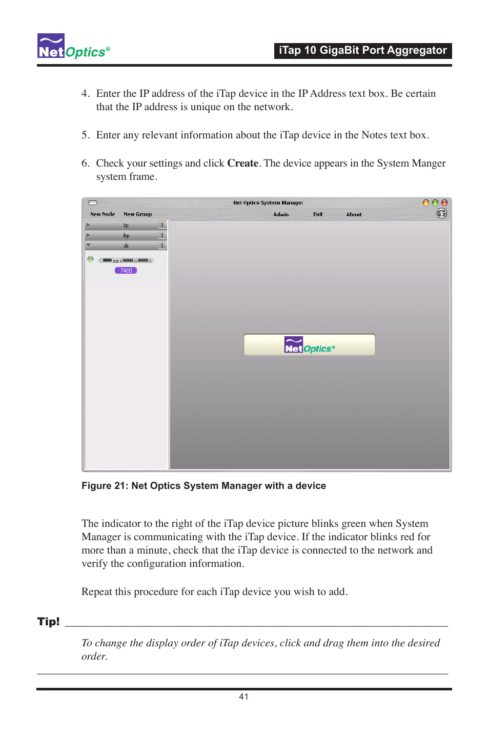 Net Optics iTap 10 GigaBit Port Aggregator User Manual | Page 45 / 64