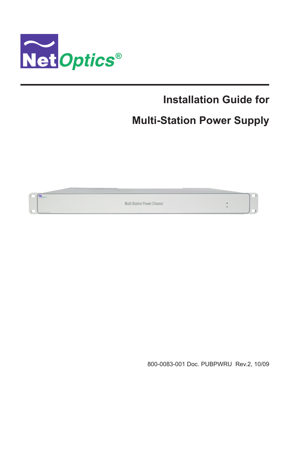 Net Optics Multi-Station Power Supply User Manual | 16 pages