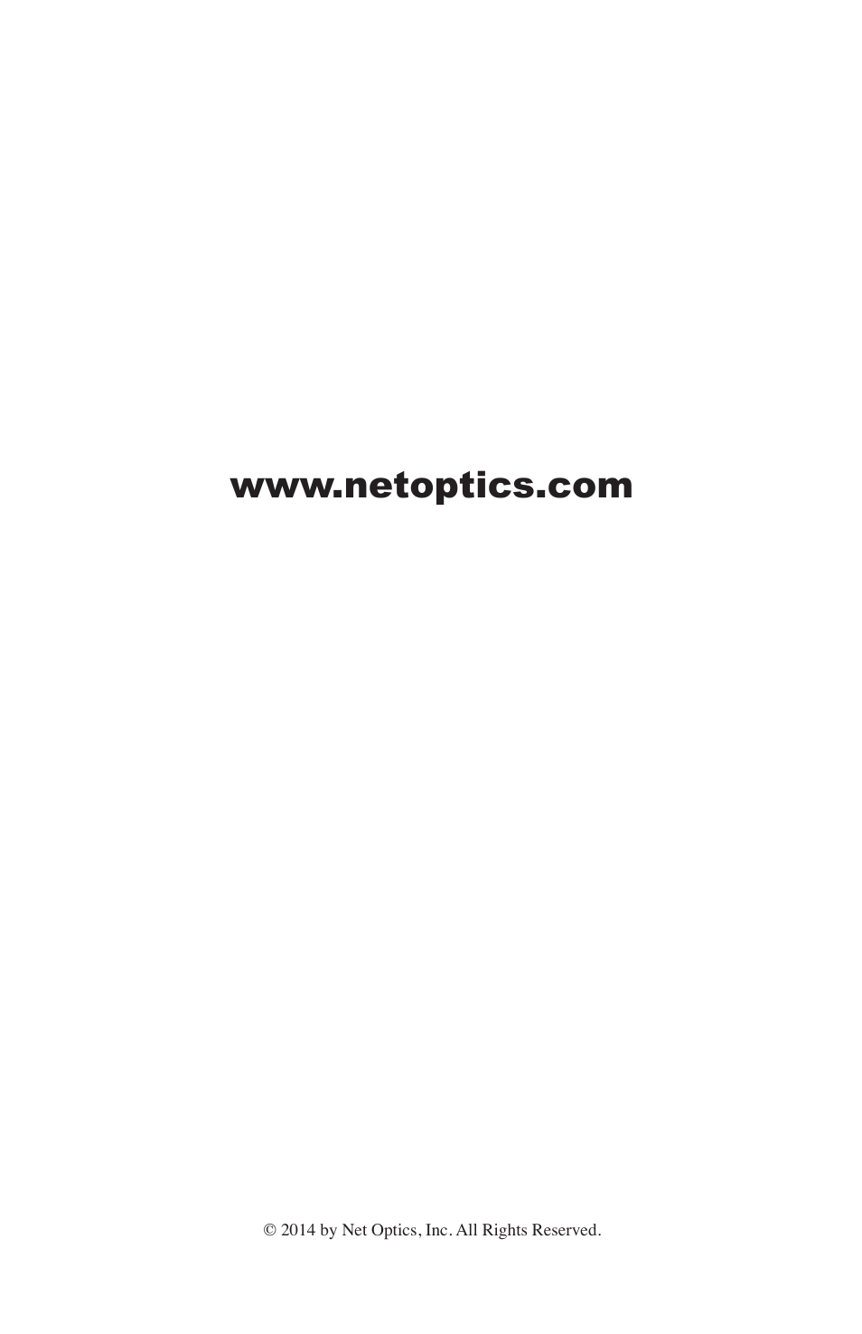 Net Optics 10 GigaBit Optical Bypass Switch User Manual | Page 16 / 16