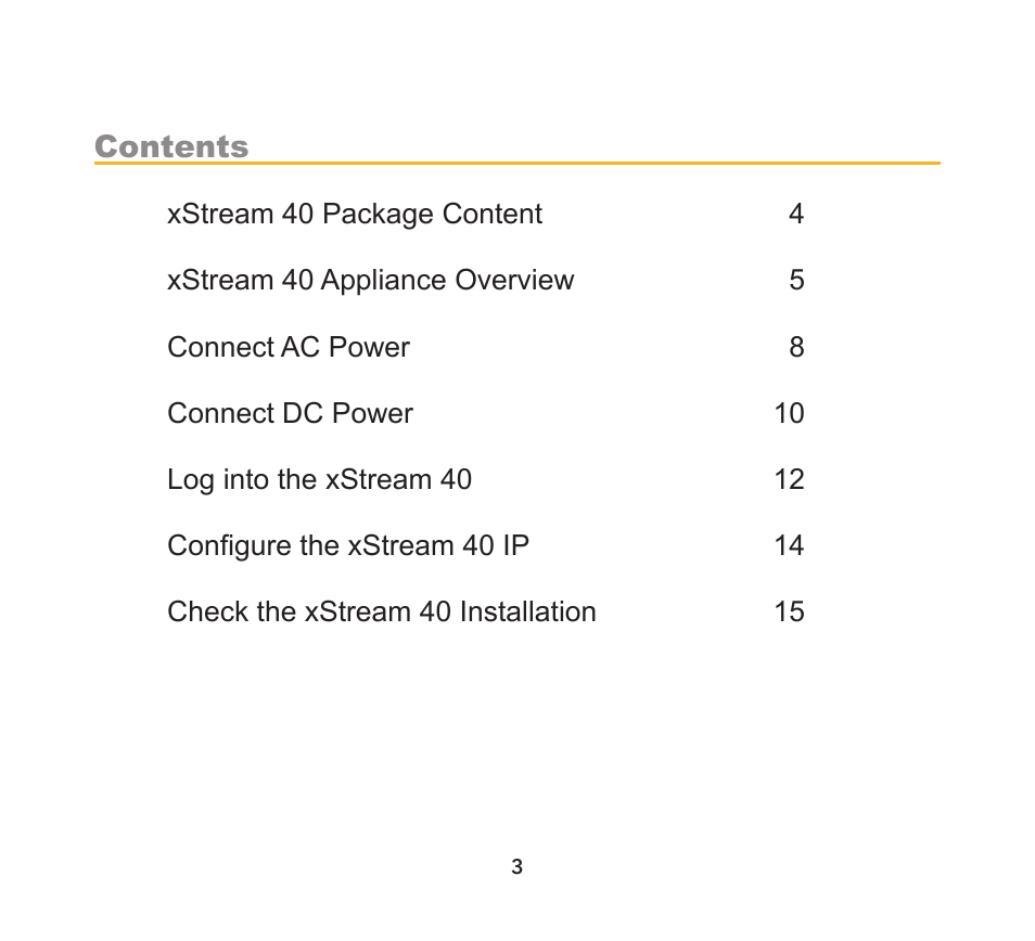 Net Optics xStream 40 User Manual | Page 3 / 16