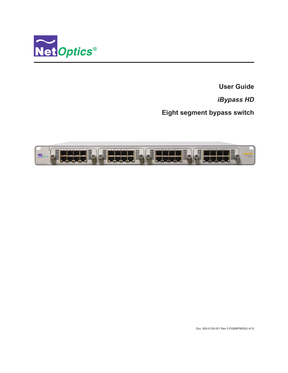 Net Optics iBypass HD User Manual | 49 pages