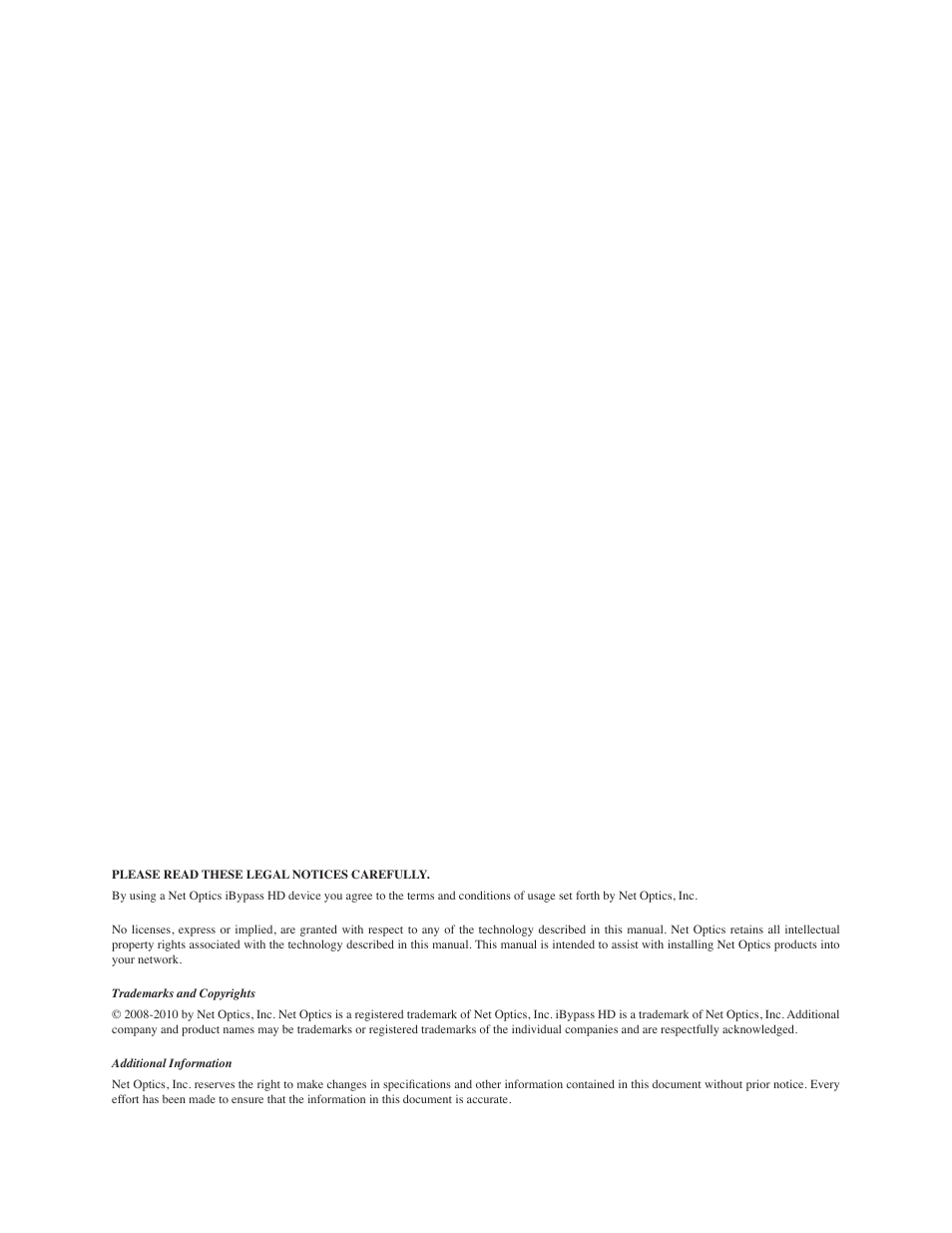 Net Optics iBypass HD User Manual | Page 2 / 49