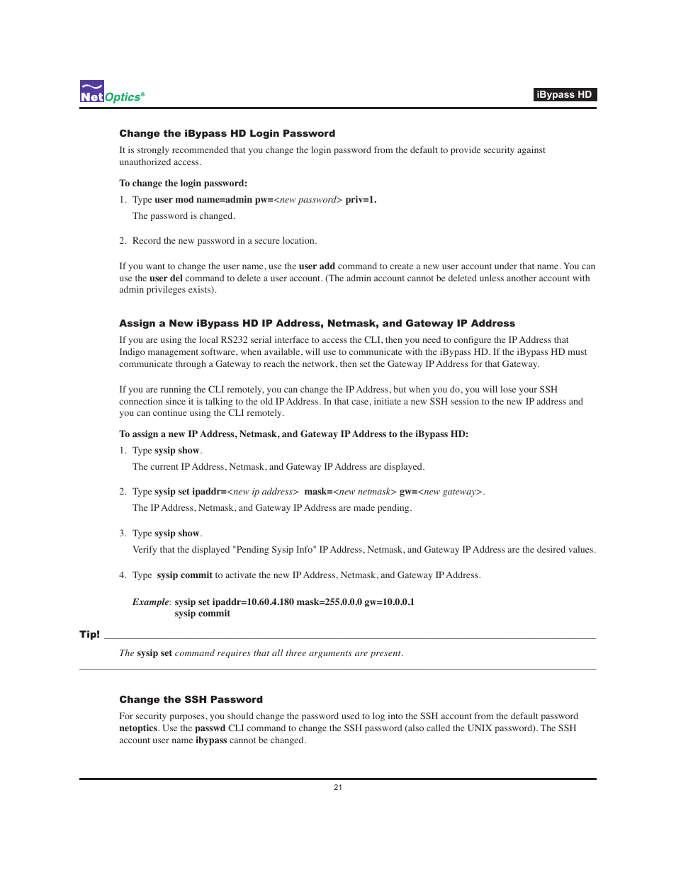 Net Optics iBypass HD User Manual | Page 25 / 49