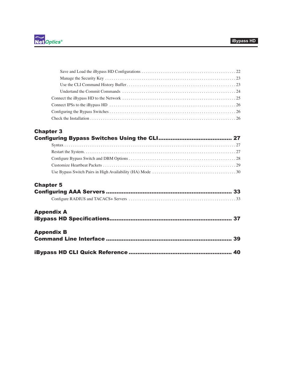 Net Optics iBypass HD User Manual | Page 4 / 49