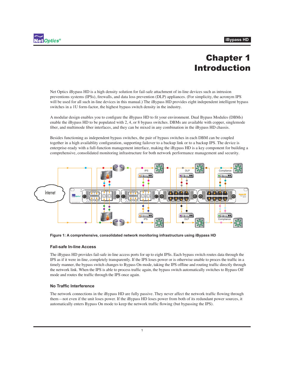 Chapter 1 introduction, Internet | Net Optics iBypass HD User Manual | Page 5 / 49