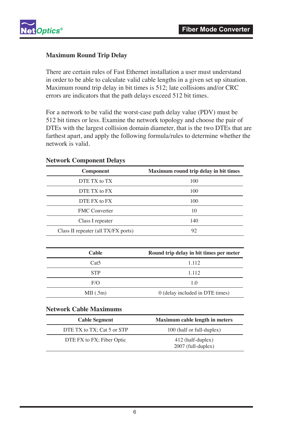 Net Optics Fiber Mode Converters User Manual | Page 10 / 20