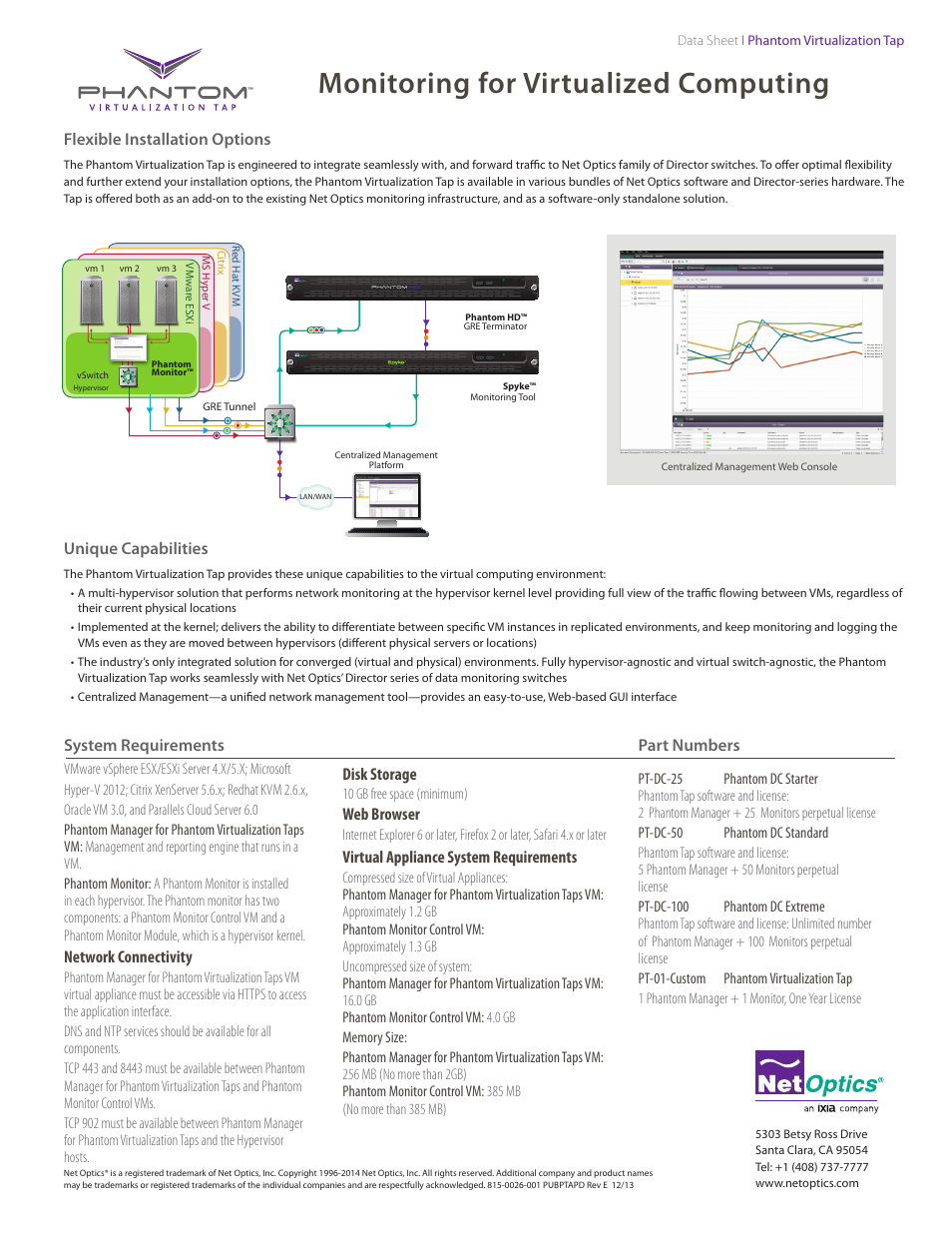 Monitoring for virtualized computing | Net Optics Phantom User Manual | Page 2 / 2