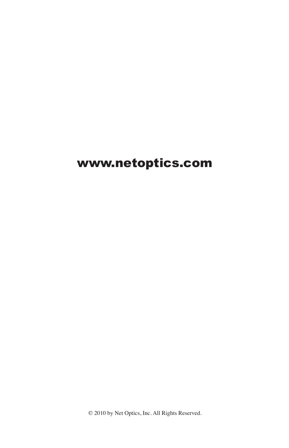 Net Optics 10_100_1000 Bypass Switch User Manual | Page 16 / 16