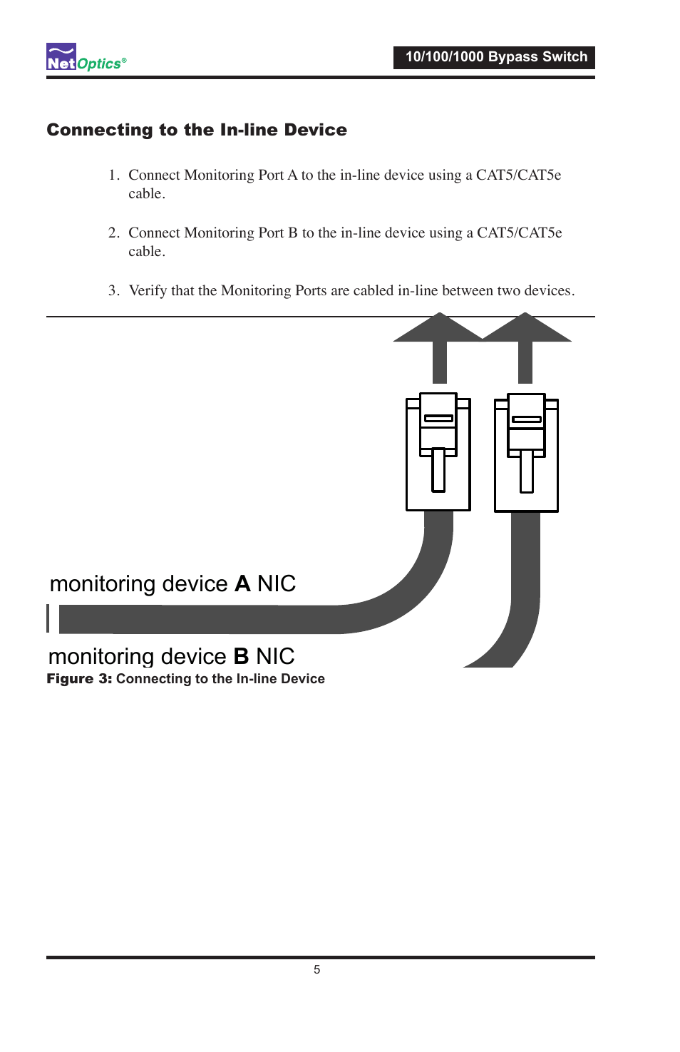 Network control | Net Optics 10_100_1000 Bypass Switch User Manual | Page 9 / 16