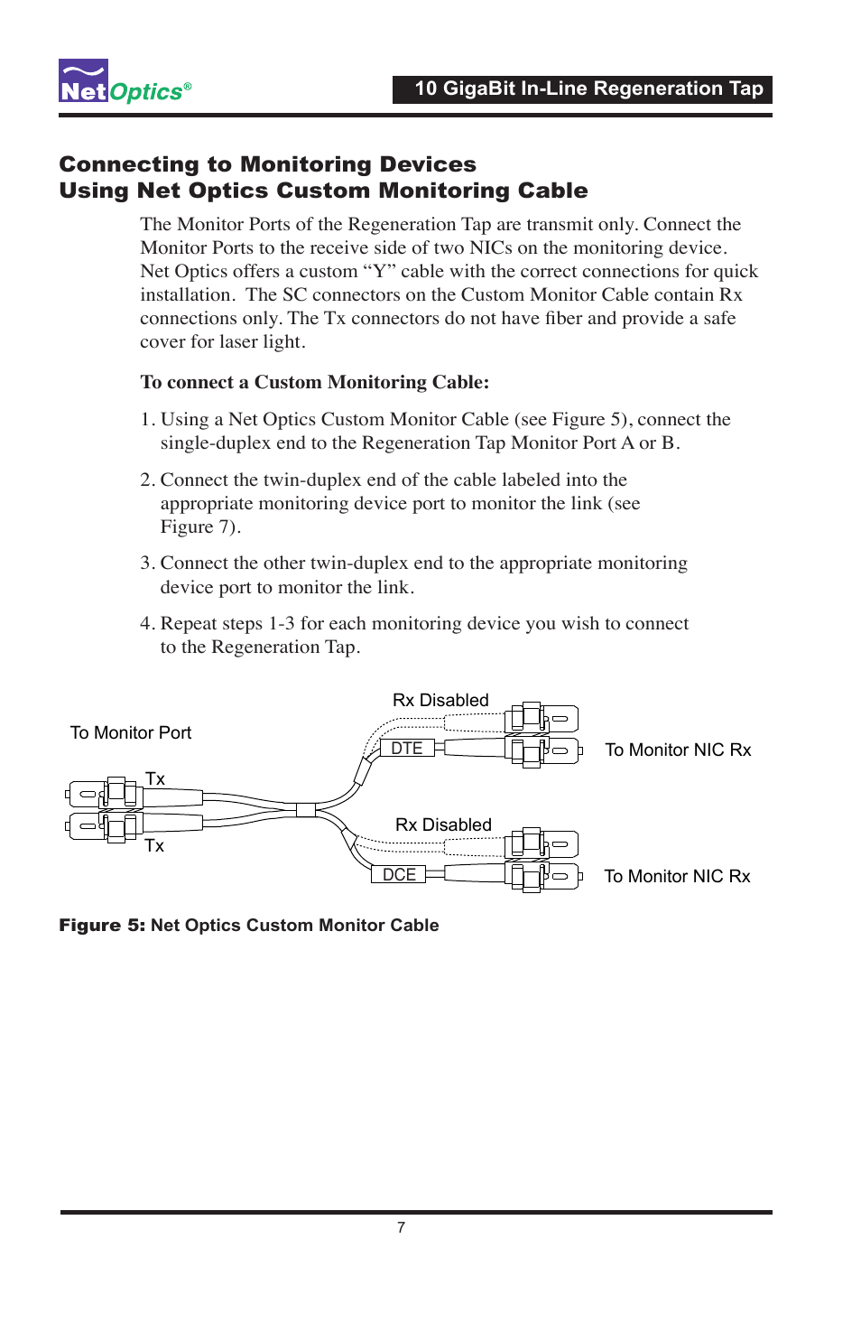 Net Optics 10 GigaBit In-Line Regeneration Taps User Manual | Page 11 / 20