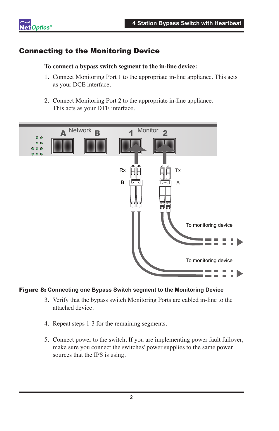 21 b a | Net Optics 4 Station Bypass Switch w_Heartbeat User Manual | Page 16 / 20