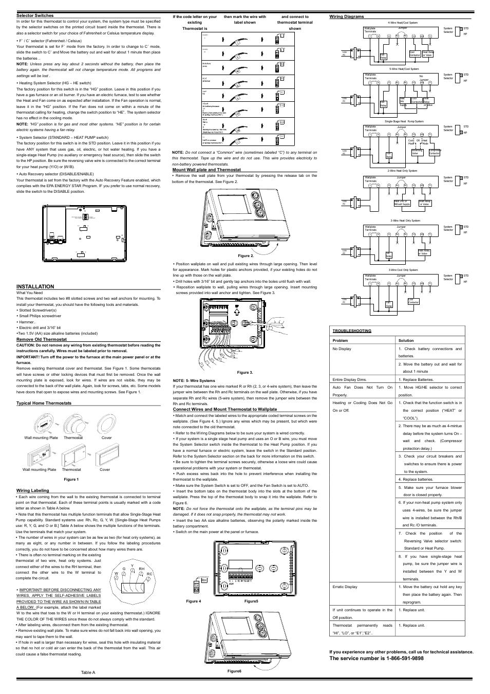Installation | Comfort Stat CP1819 User Manual | Page 2 / 2