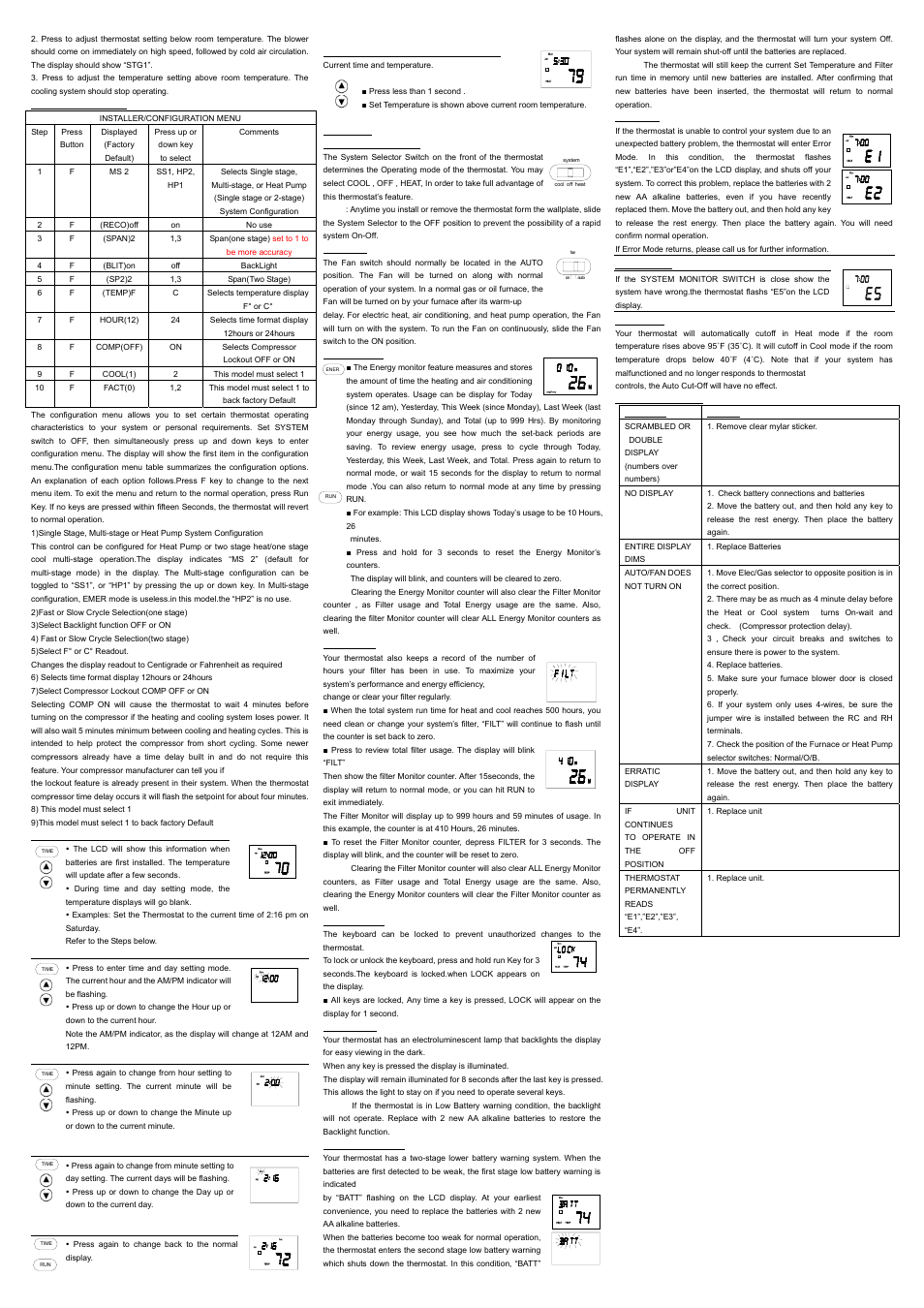 Comfort Stat CP2801 User Manual | Page 2 / 2