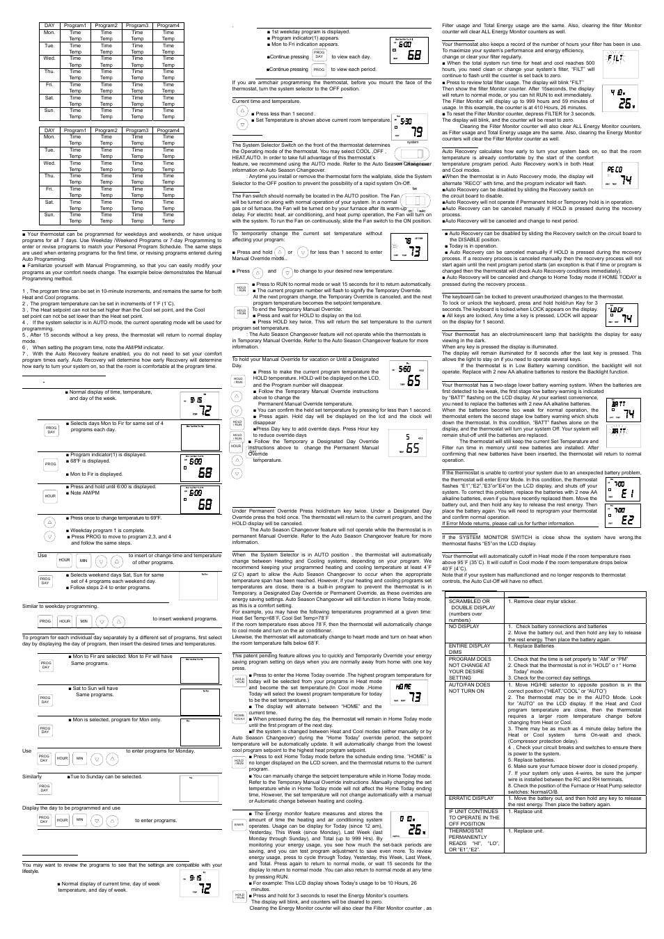 Comfort Stat CP2810 User Manual | Page 2 / 2