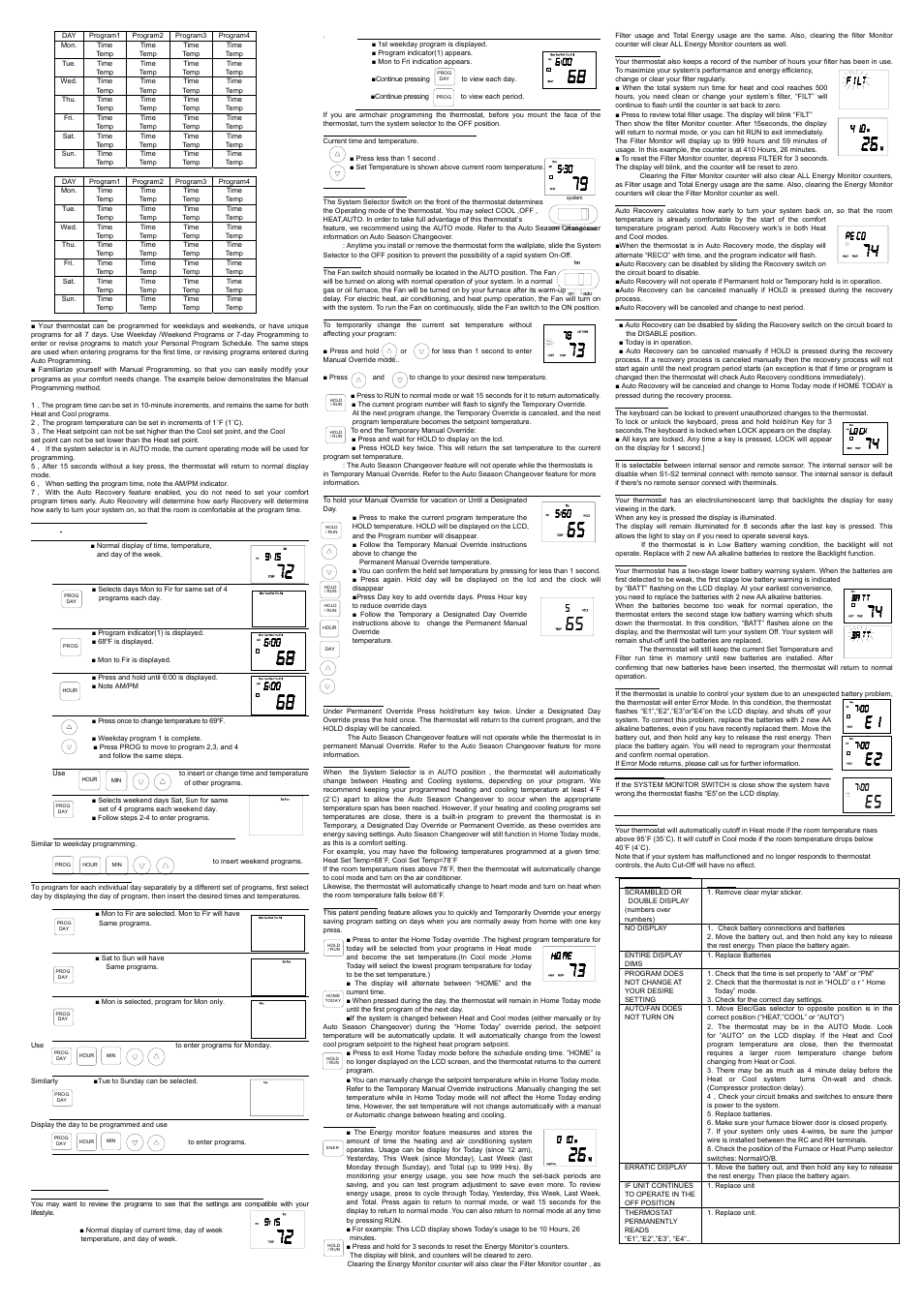Comfort Stat CP2815 User Manual | Page 2 / 3