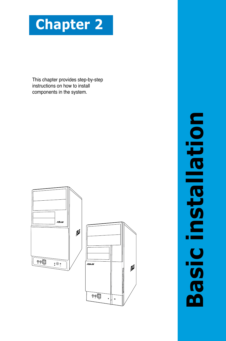 Basic installation, Chapter 2 | Asus V3-M2NC61P User Manual | Page 19 / 104