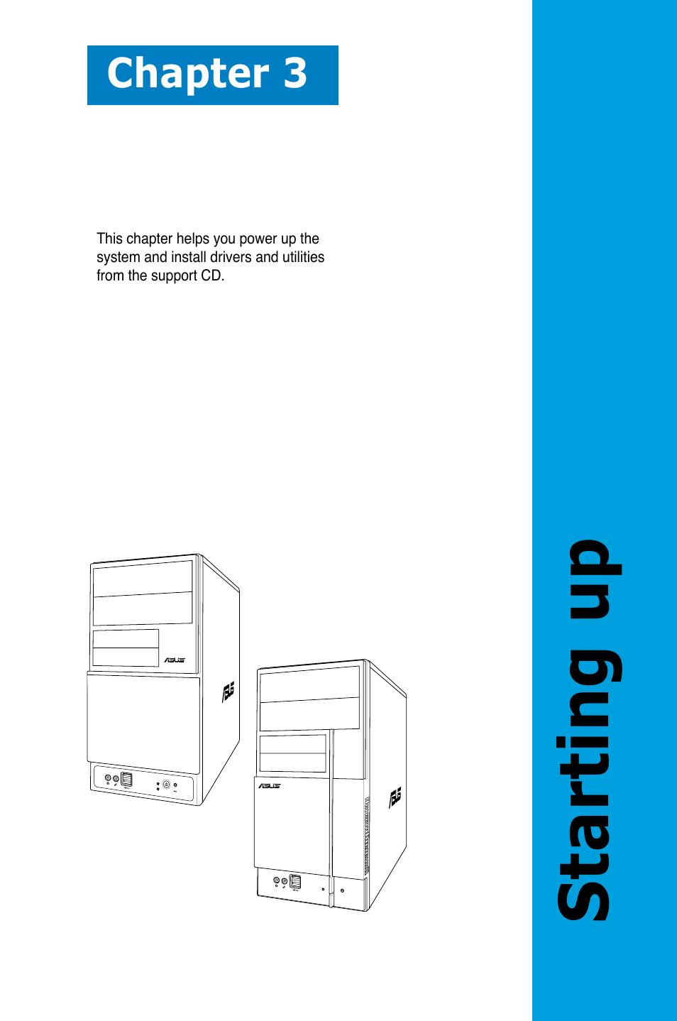 Starting up, Chapter 3 | Asus V3-M2NC61P User Manual | Page 43 / 104