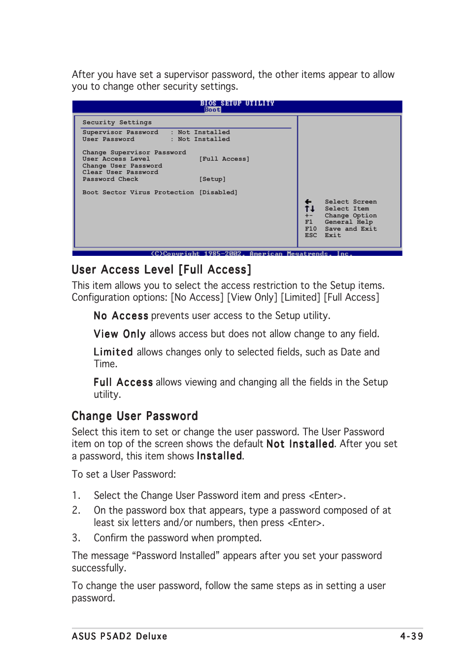 Asus P5AD2 Deluxe User Manual | Page 105 / 148