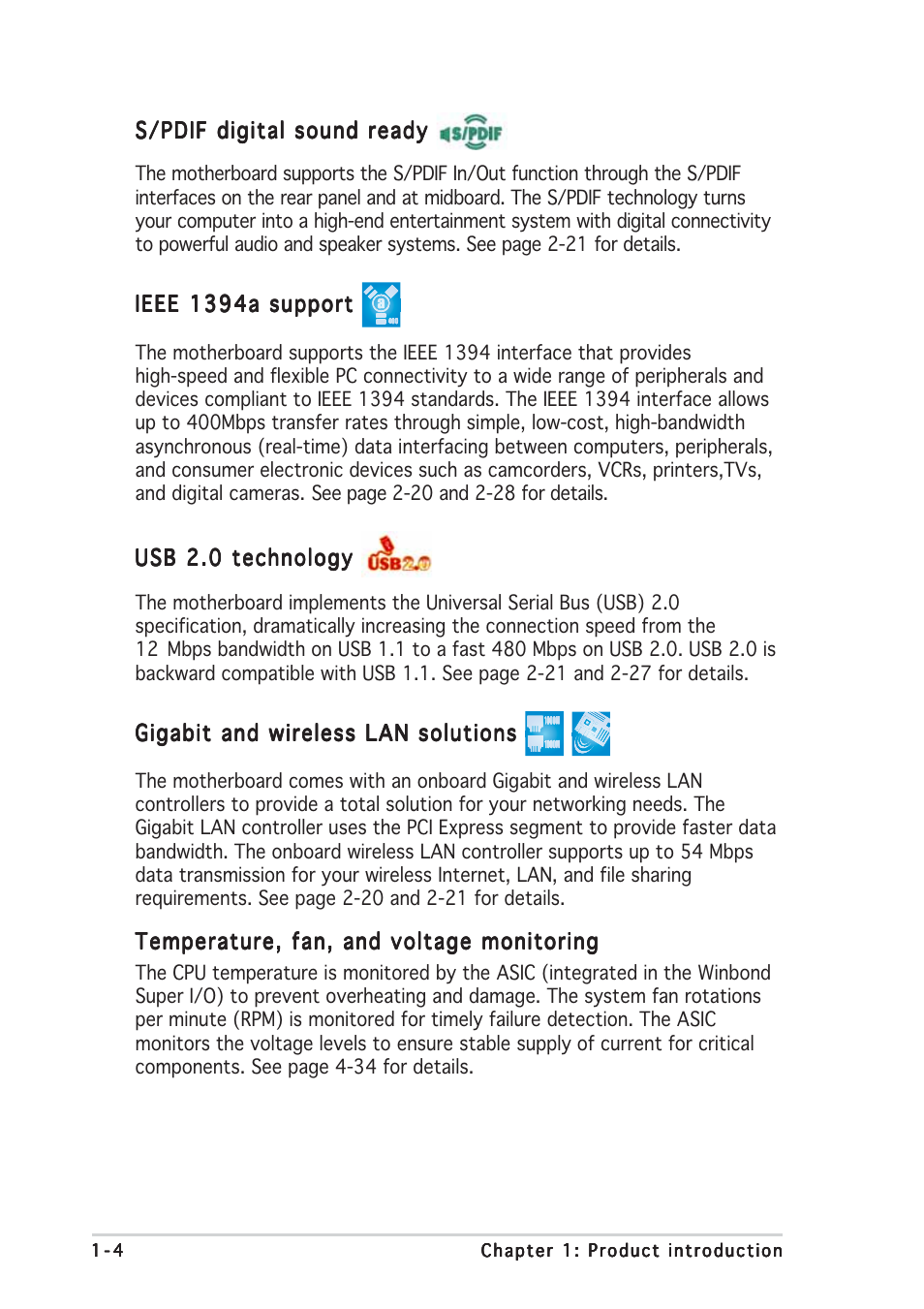 Asus P5AD2 Deluxe User Manual | Page 18 / 148