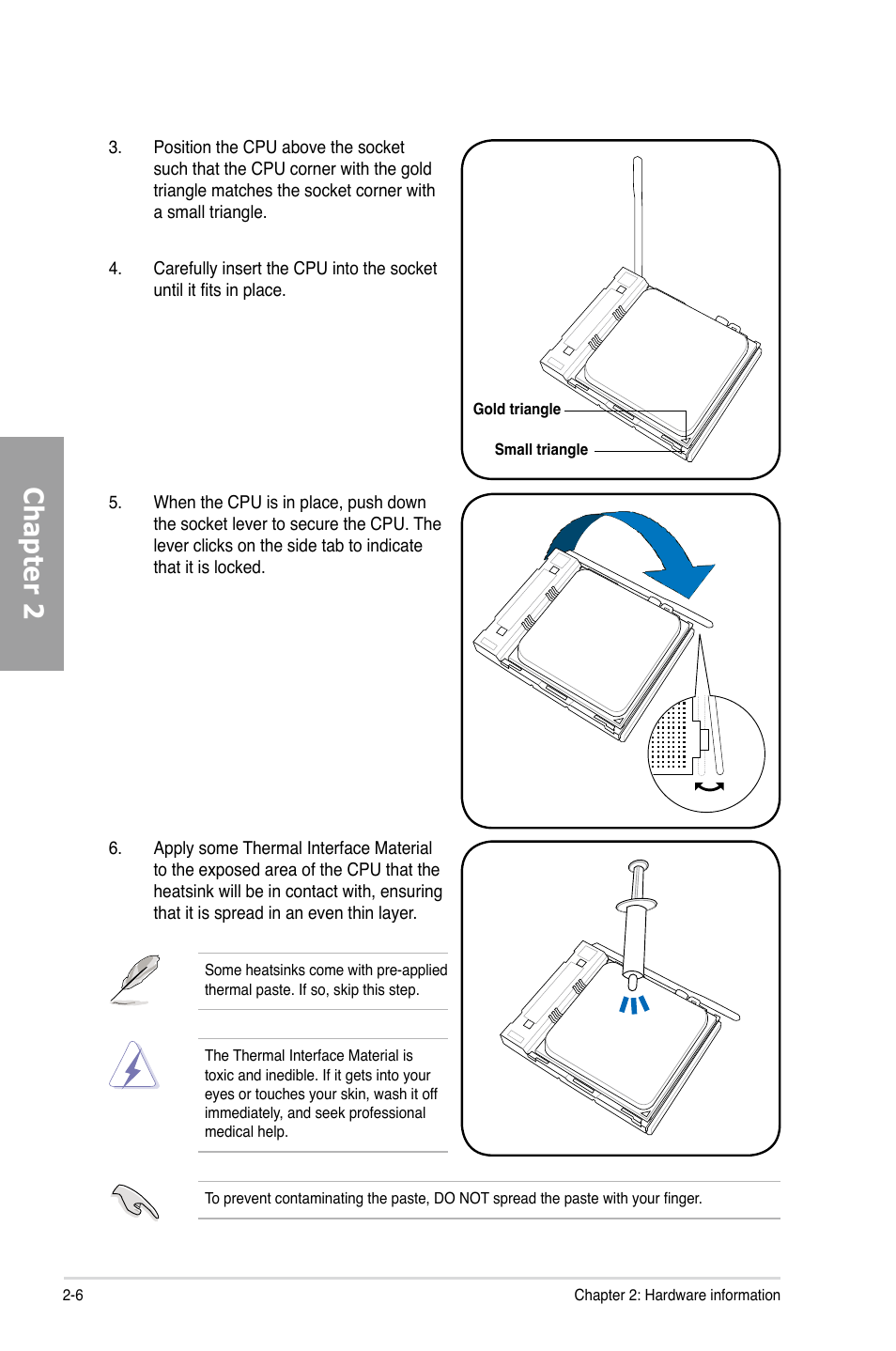 Chapter 2 | Asus M4A79 Deluxe User Manual | Page 26 / 122