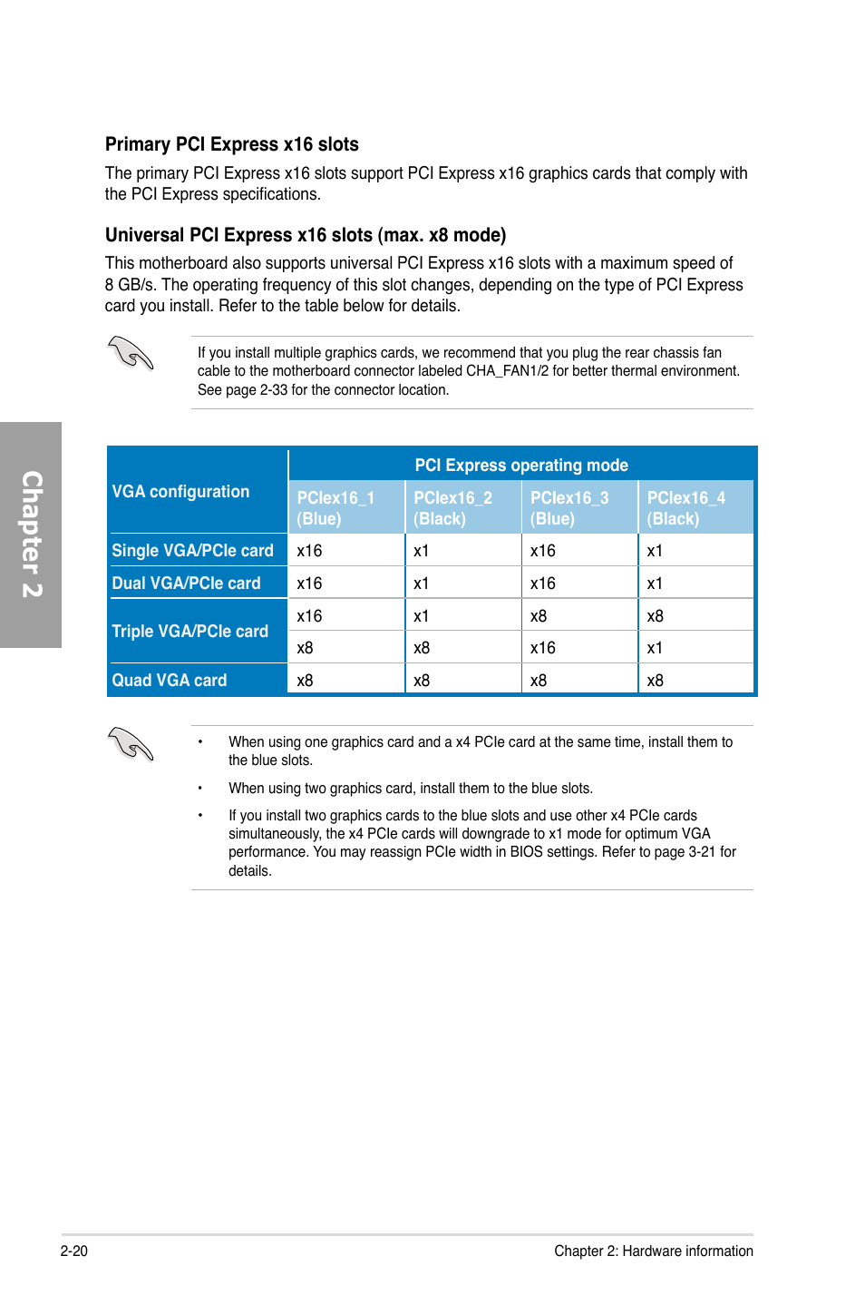 Chapter 2 | Asus M4A79 Deluxe User Manual | Page 40 / 122