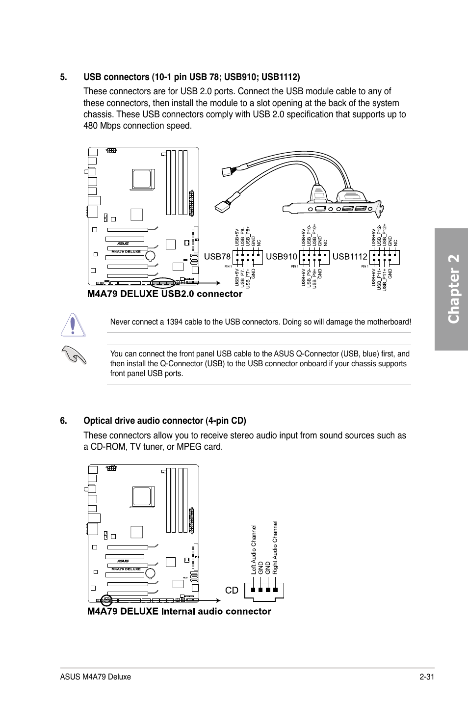 Chapter 2 | Asus M4A79 Deluxe User Manual | Page 51 / 122