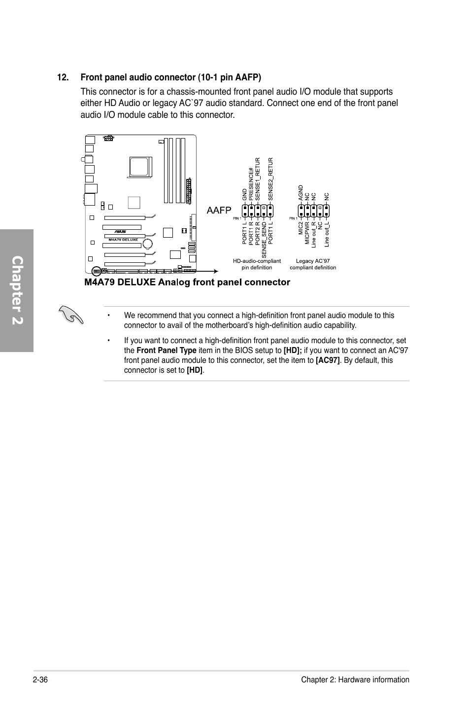 Chapter 2 | Asus M4A79 Deluxe User Manual | Page 56 / 122