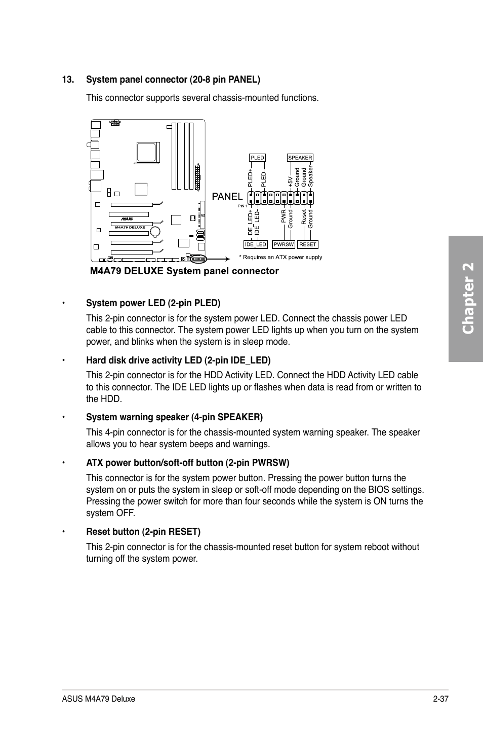 Chapter 2 | Asus M4A79 Deluxe User Manual | Page 57 / 122