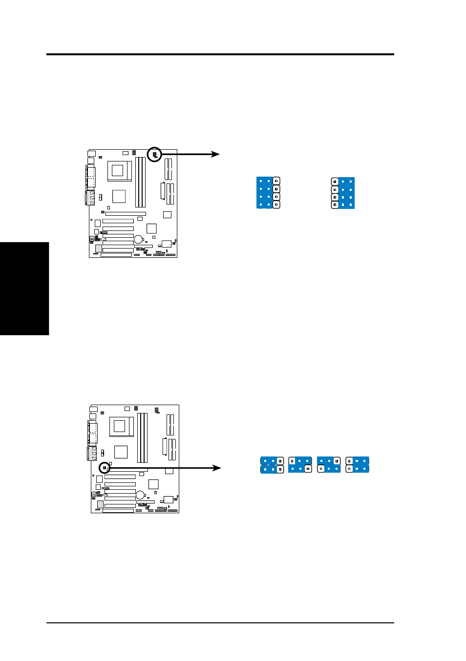 Hardware setup, Jp1/jp2, A7v266-e voltage setting | A7v266-e palo_freq setting, Palo_freq | Asus A7V266-E/AA User Manual | Page 20 / 108