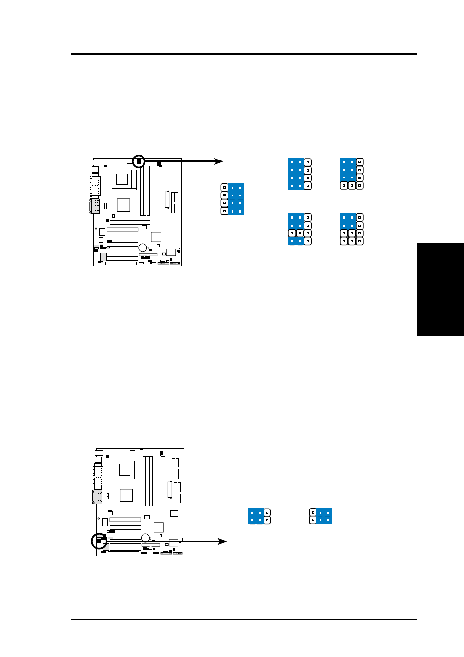 Hardware setup, A7v266-e bass center setting bcs, A7v266-e cpu core voltage selection | Asus A7V266-E/AA User Manual | Page 21 / 108