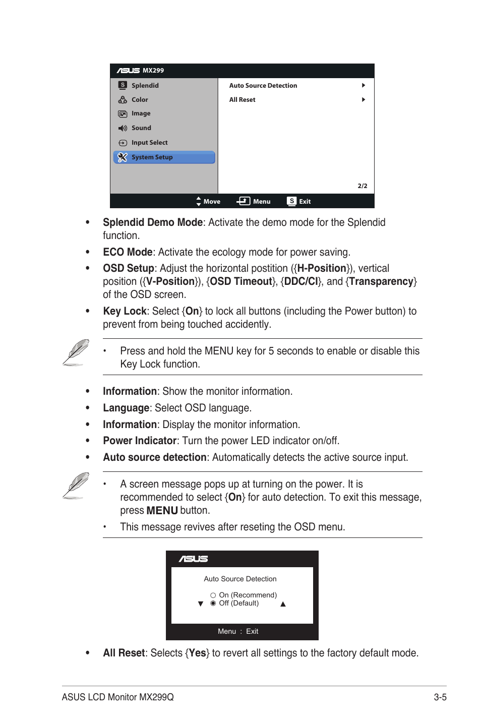 Asus MX299Q User Manual | Page 19 / 22
