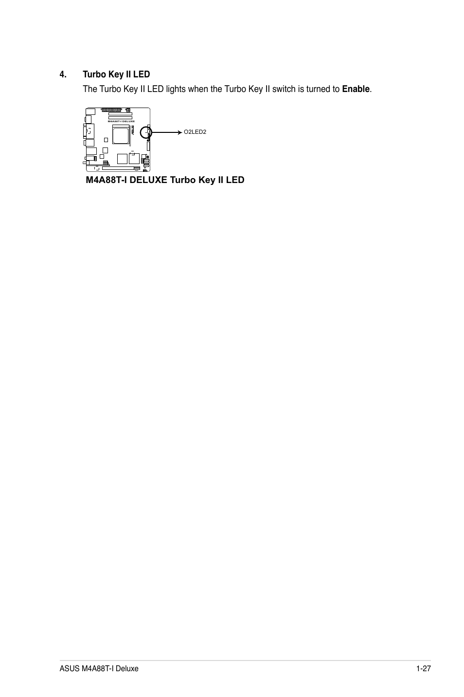 M4a88t-i deluxe turbo key ii led | Asus M4A88T-I DELUXE User Manual | Page 39 / 70