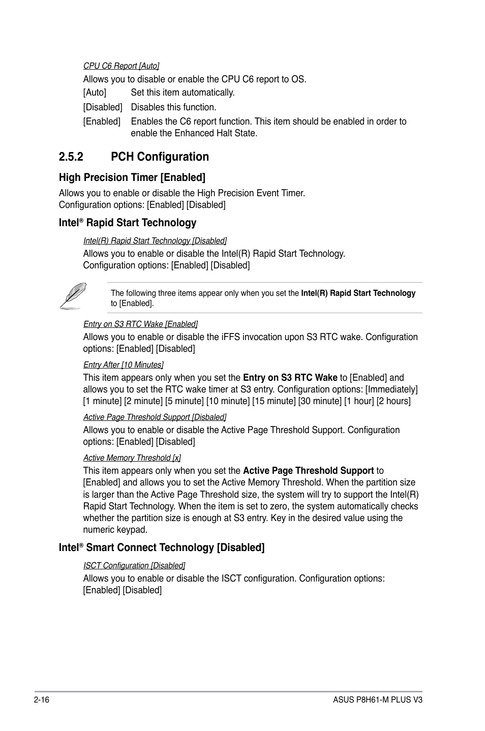 2 pch configuration, Pch configuration -16 | Asus P8H61-M PLUS V3 User Manual | Page 48 / 64